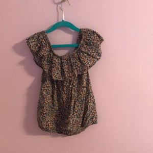 Floral off the shoulder top